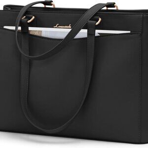 Laptop Bag Tote Bag for Women, Work Bags Teacher Tote Bag, Waterproof Leather Co